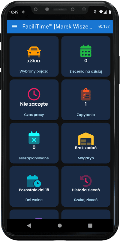 Aplikacja mobilna FaciliTime
