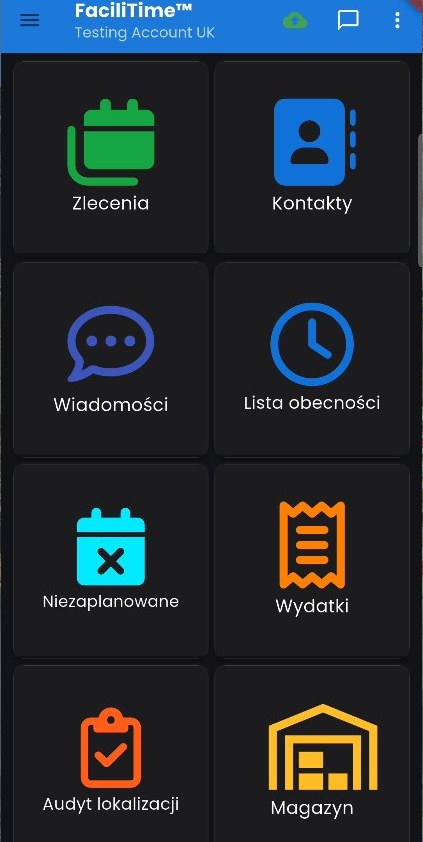 FaciliTime aplikacja mobilna